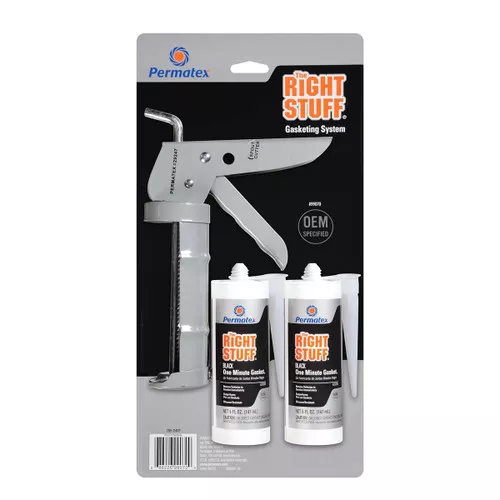 Permatex 99070 The Right Stuff Gasket Maker, 5 oz. 2 Pack with Caulking Gun