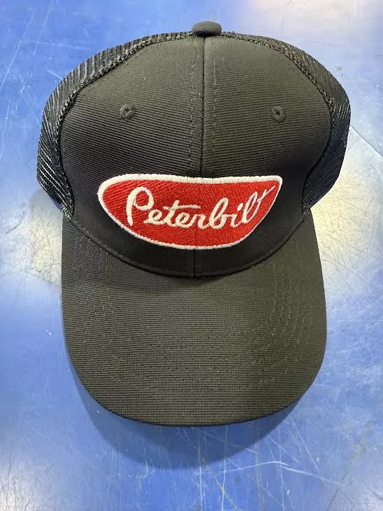 PETERBILT CURVED BILL PATCH HAT BLACK