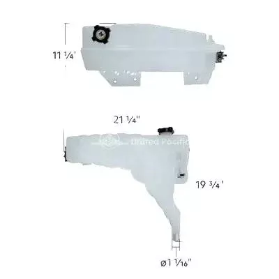 PRESSURIZED COOLANT RESERVOIR & COOLANT LEVEL SENSOR FOR 2017-2021 KENWORTH T680 26008
