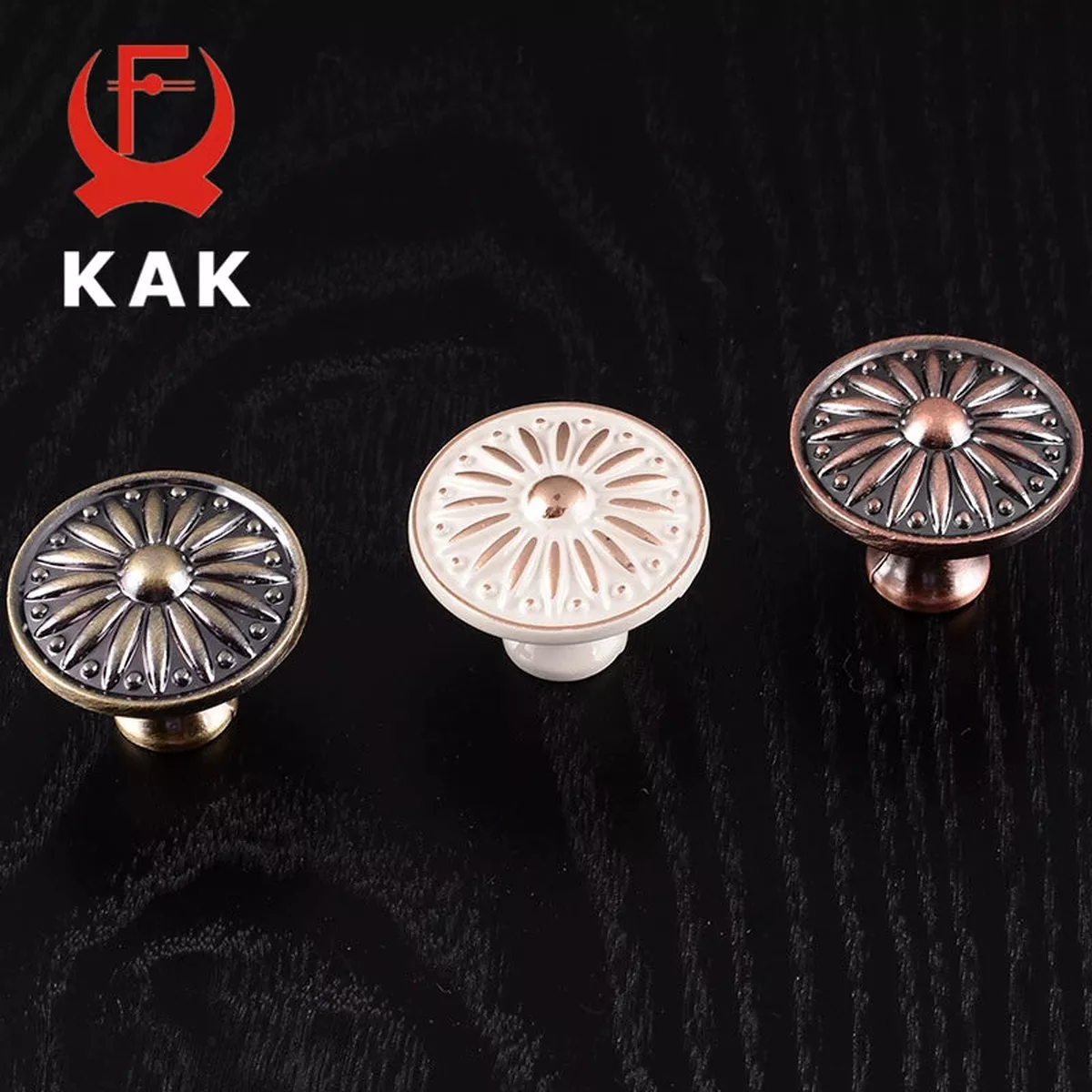 Retro Red Bronze Zinc Alloy Kitchen Cabinet Knobs And Pulls