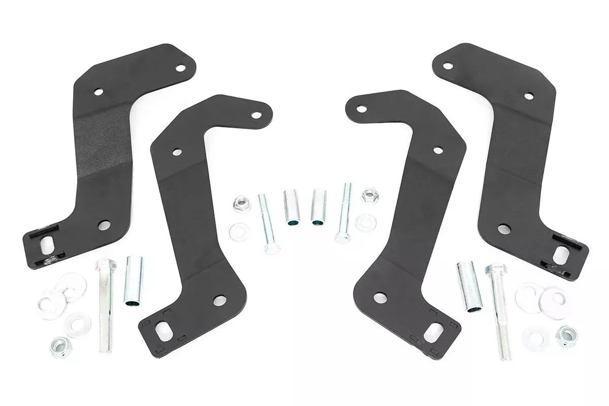 Rough Country | Control Arm Brackets | Jeep Front Control Arm Relocation Brackets 18-UP Wrangler JL/JT Gladiator Rough Country | 110602