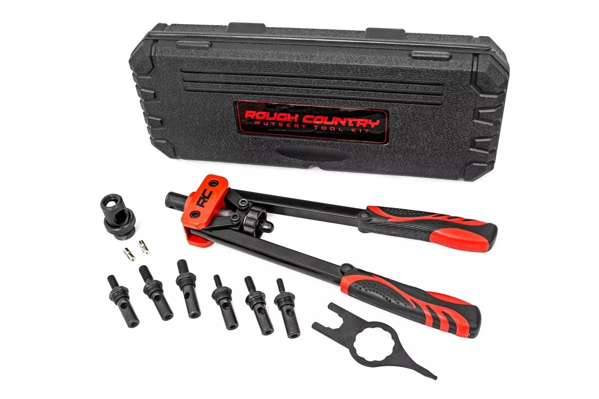 Rough Country | Nutsert Tool Kit | Nutsert Tool Kit 10 Piece System w/Quick-Change Mandrel Set Rough Country | 10583