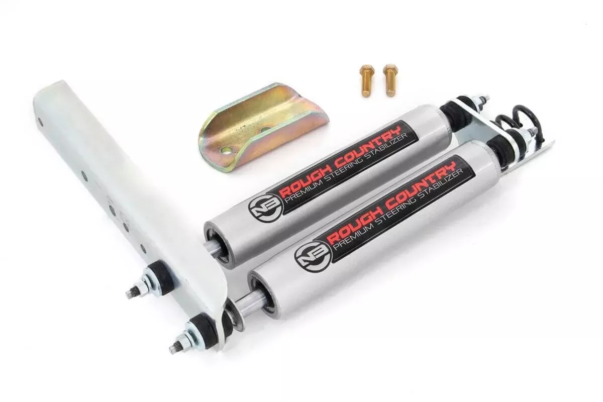 Rough Country | Steering Stabilizer | Ford Dual Steering Stabilizer 83-90 Ford Ranger Rough Country | 8733730