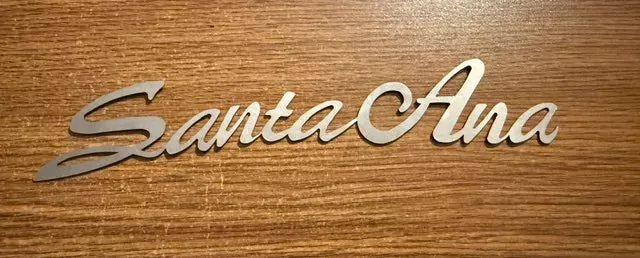 SANTA ANA STANLESS STEEL 11"LOGO