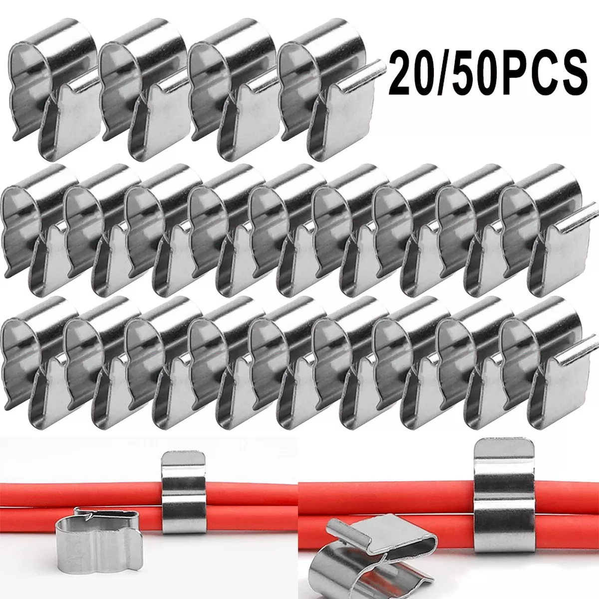 Solar PV Cable Clip Set 2x6mm Cable Organizer Edge Clip