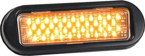 Star Warning DLXT-124-AA Amber LED Warning Light Thinline Perimeter