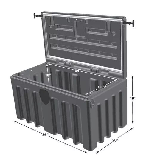 T36CHBMIN Minimizer 36" Inch Chest Style Tool Box Black