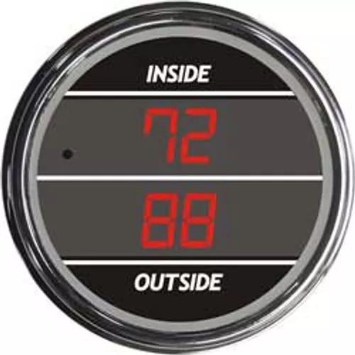 Teltek Red Inside/outside Air Temperature Gauge for 2006 & Newer Peterbilt | 155.6