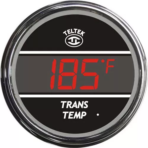 Teltek Red Transmission Temperature Gauge for 2006 & Newer Peterbilt | 107.6