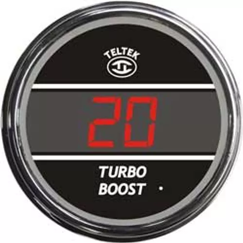 Teltek Red Turbo Boost Gauge for 2006 & Newer Peterbilt | 113.6