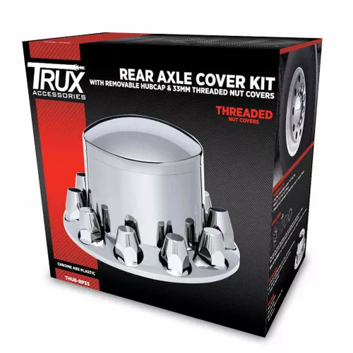 THUB-RP33 TRUX Rear Axle Cover Kit Dome Cap 33mm Threaded Nut Cover