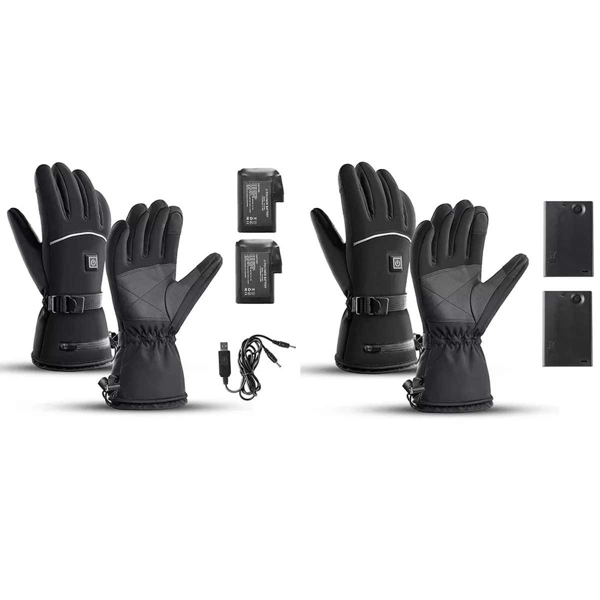 Touch Screen Heated Gloves Waterproof Battery Powered Warmer