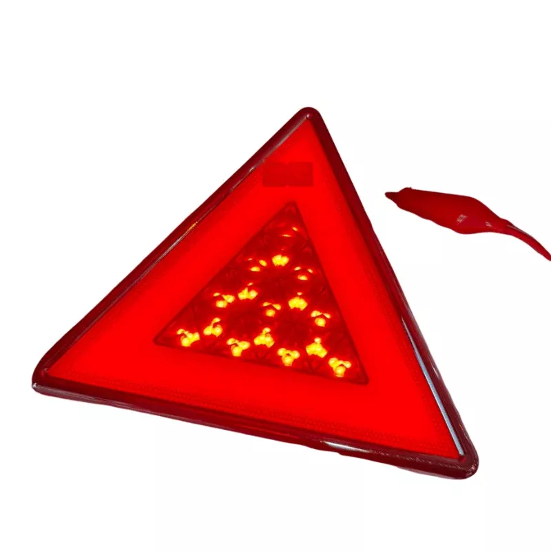 TRIANGULO LED ROJO