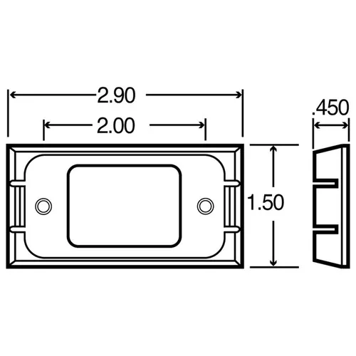 Truck-Lite 00791 15 Series Adapter Mount Chrome