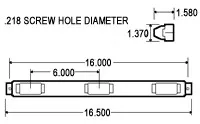 Truck-Lite 00808 15 Series Id Bar 6 Centers