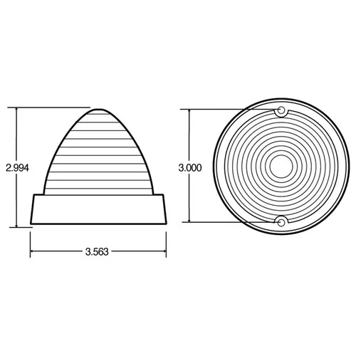 Truck-Lite 26762Y 26 Series Cab Marker Light