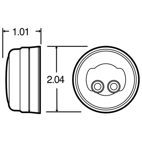 Truck-Lite 30204Y 30 Series M/C Combo Light