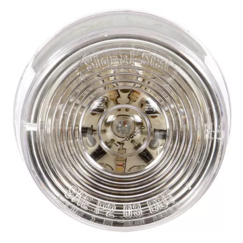Truck-Lite 3051 Red LED Clear Lens 2" Round Signal Stat Marker Light 10 Diode