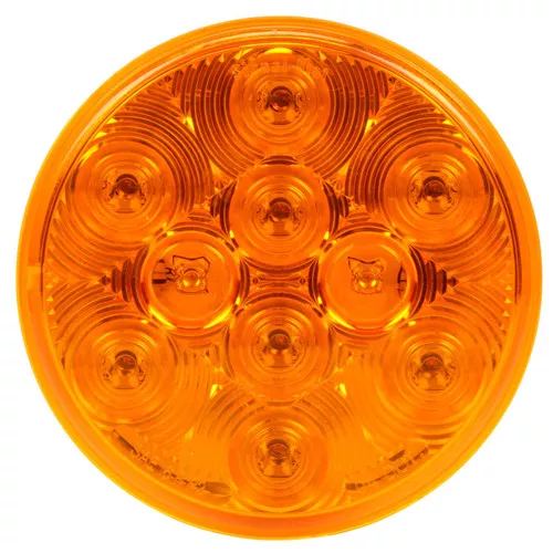 Truck-Lite 4058A Amber LED 10 Diode 4" Round Front/Park/Turn Light