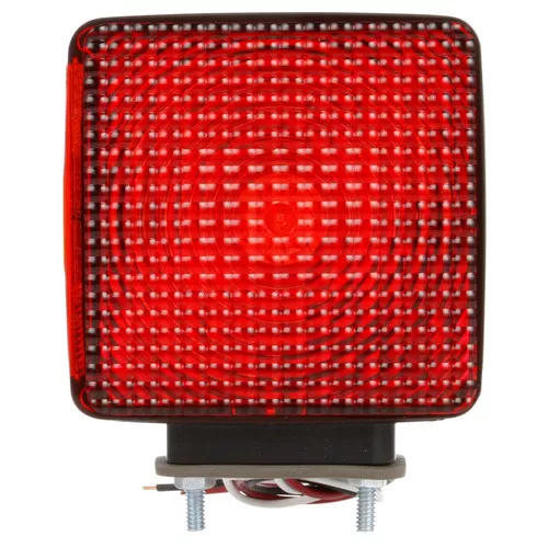 Truck-Lite 4742 Dual Face Turn Signal Flat Surface Vertical Mount Red/Amber