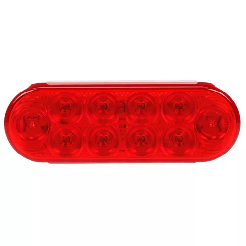 Truck-Lite 6058 Red LED 10 Diode 6.5" Oval Stop/Turn/Tail Light