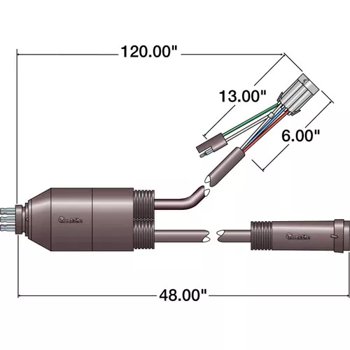 Truck-Lite 88902 Rear 7- Way Adapter ABS Power Harness