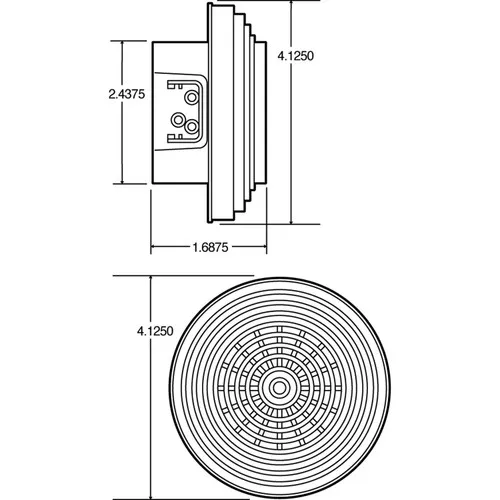 Truck-Lite 92916 Back up Alarm 4" Round Self Adjusting 12V 97db Minimum