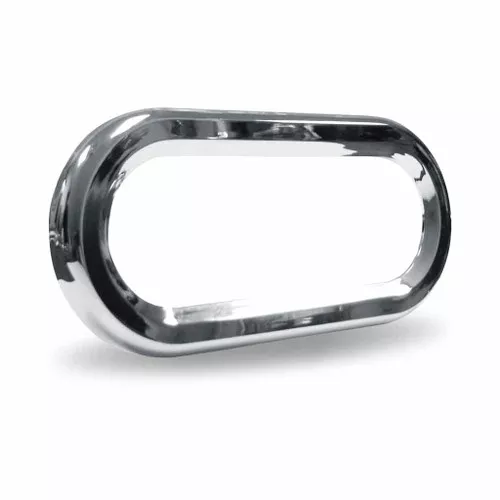 TRUX TBEZ-OBCH4 6" Oval Chrome Twist-On Bezel