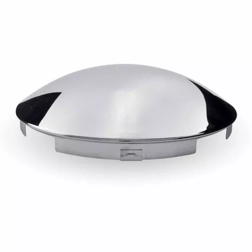 TRUX THUB-5N CHROME METAL FRONT UNIVERSAL HUBCAP WITH 5 NOTCHES