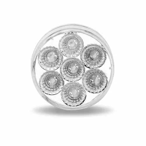 TRUX TLED-2XCA 2" CLEAR AMBER MARKER ROUND LED LIGHT - 7 DIODES