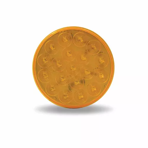 TRUX TLED-4100A 4" AMBER TURN & MARKER ROUND LED LIGHT - 19 DIODES