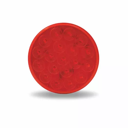 TRUX TLED-4100R 4" RED STOP, TURN & TAIL ROUND LED LIGHT - 19 DIODES