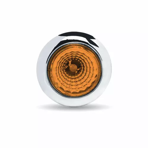 TRUX TLED-B1A 3/4" AMBER MARKER ROUND REFLECTOR LED LIGHT - 1 DIODE