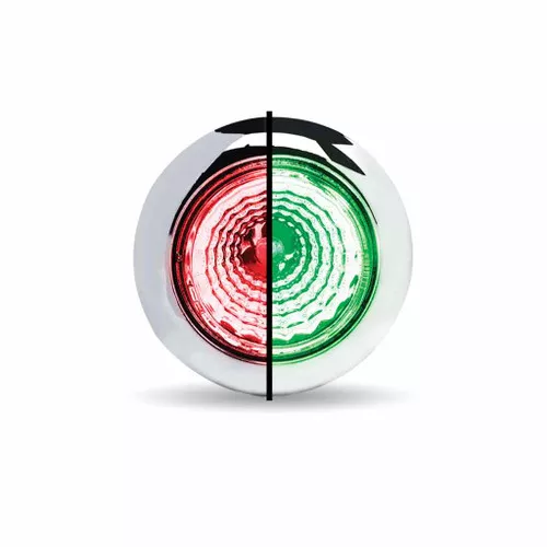 TRUX TLED-BX1RG MINI BUTTON DUAL REVOLUTION RED GREEN LED LIGHT