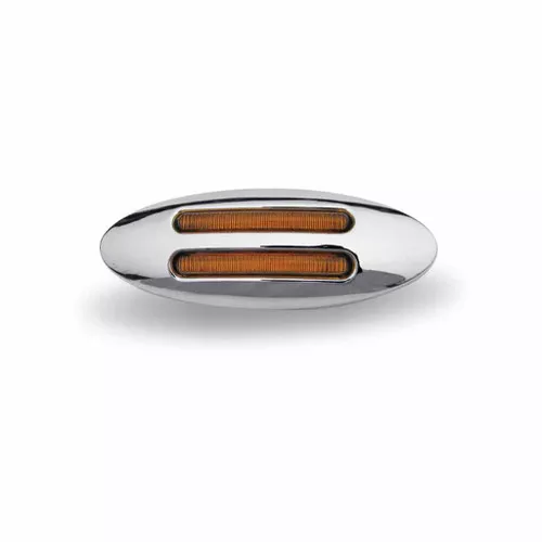 TRUX TLED-FG3A AMBER MARKER MINI FLATLINE LED LIGHT - 8 DIODES