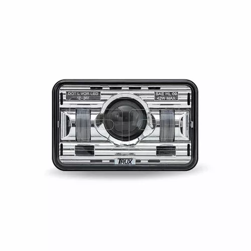 TRUX TLED-H7 4" x 6" Chrome LED Projector Headlight High Beam