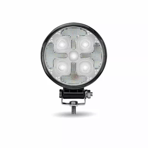 TRUX TLED-U114 4.5" Universal Round LED Work Lamp with Amber "X" Strobe