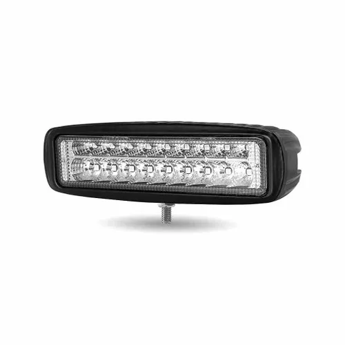 TRUX TLED-W4 Universal 6" Rectangular LED Work Lamp with Amber Strobe