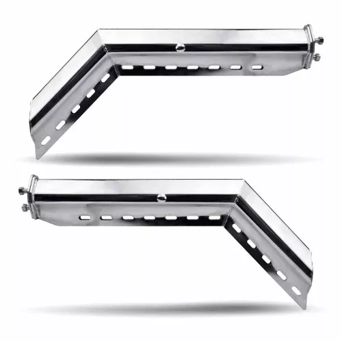 TRUX TU-9227 45º 30.5" CHROME MUD FLAP HANGER WITH 2 1/2" BOLT SPACING