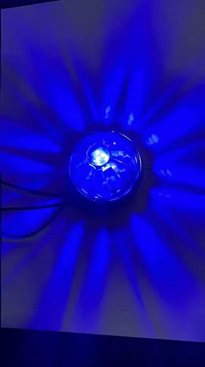 WATERMELON GLASS LIGHTS LED AMS BLUE SINGLE COLOR
