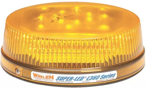 Whelen L32LAF Amber LED Strobe Beacon Permanent